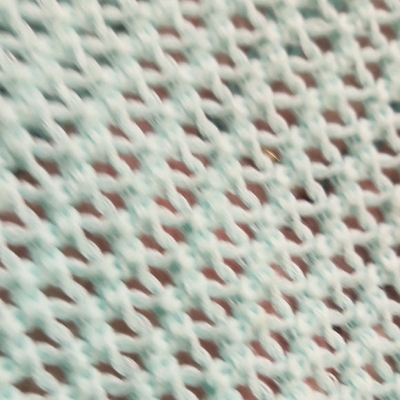 Aqua L-O-O-S-E Knit Women's Sweater:  Beautiful. - Picture 3 of 6